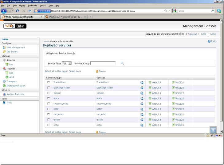 C++ Web Services